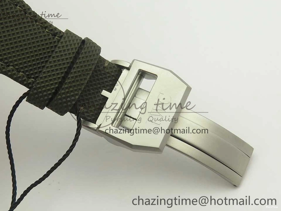 MIROTIME 0519 Classic PILOT IW389001 ZF 1:1 Best Edition Ceramic Case Green Dial on Green Nylon Strap A7750 (Function Same As Genuine) 7160